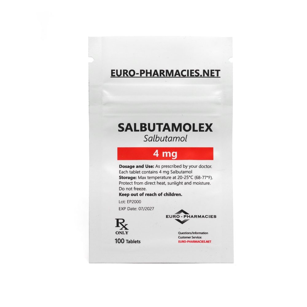 Salbutamolex (Salbutamol) - 4mg/tab -100 tab/bag