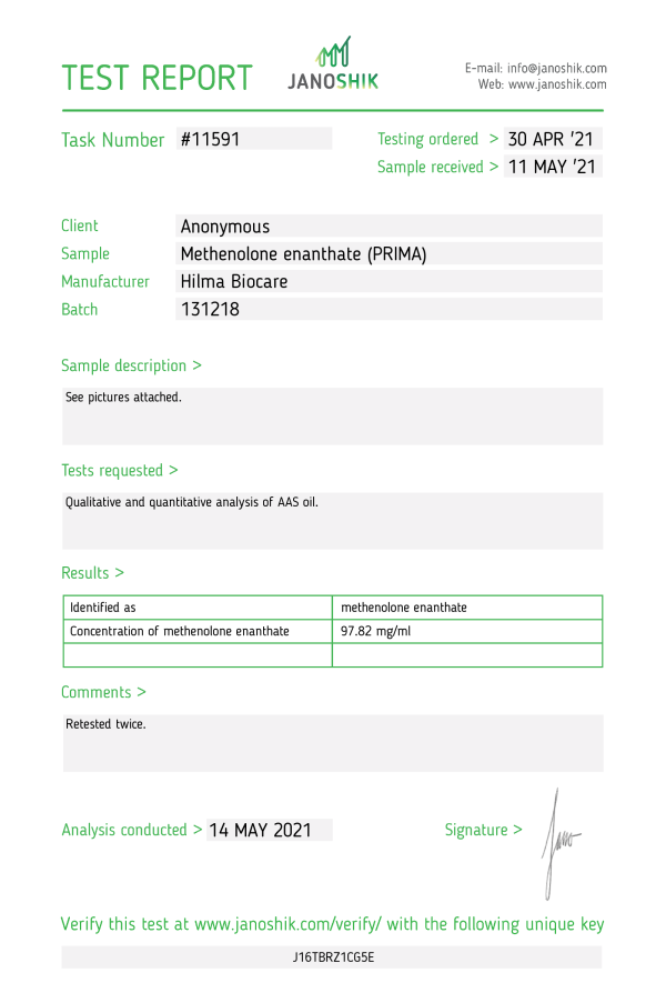 Methenolone Enanthate (USA) - Image 2